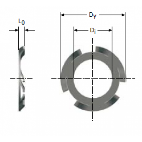 Finger spring washer:7481