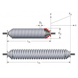 Muelle de tracción con tornillo rotativo M08LE6481