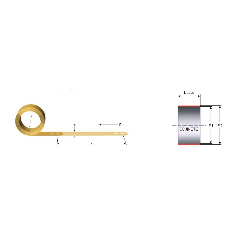 Cojinete de deslizamiento M15LE1042