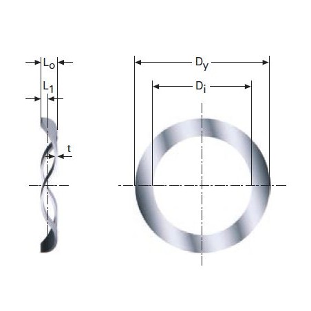 Muelle-arandela ondulado (spring washer) M10LE4645