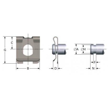 CLIP FIJACION TIPO SLM M19LE9373