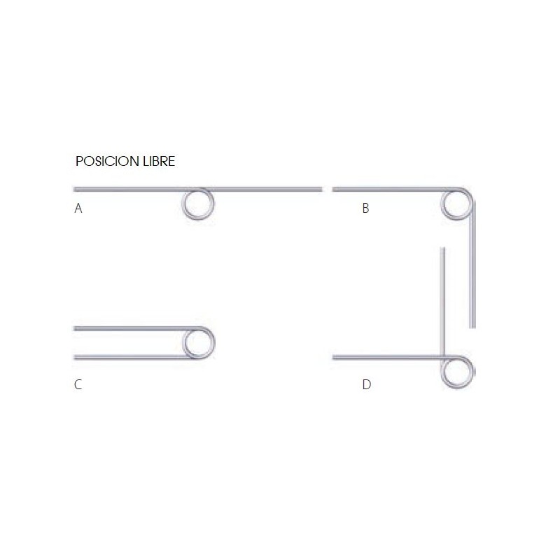 Muelle torsion s/DIN 2089 M06LE8312