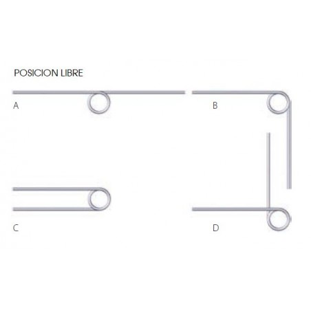 Torsion spring acc/DIN 2089 M06LE8312