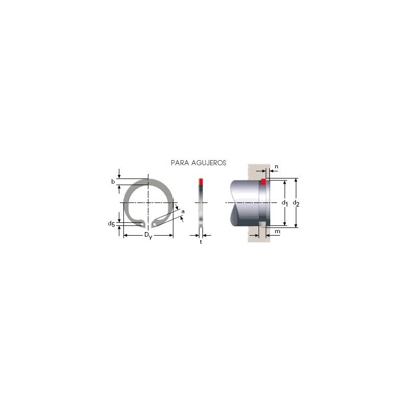 ANILLO DE RETENCION DIN 472 PARA AGUJEROS M27LE7860