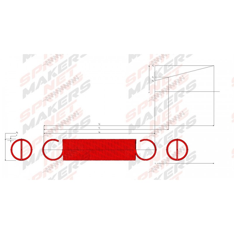 muelles de traccion - Extension springs - Made by Springmakers.net