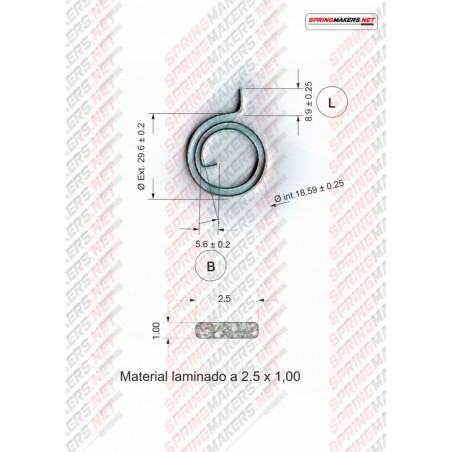 Lock lever spring M38MFPF2138