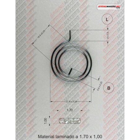 Muelle maneta cerradura M38MFPF2139