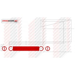 Muelle tracción M02MCPF4917 DIN2089/0.63*6.37/47.9