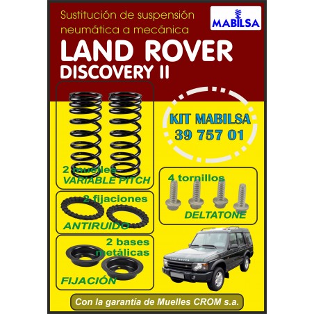 KIT MABILSA 3975701 - 2 MUELLES SUSTITUCION NEUMATICA A MECANICA LAND ROVER DISCOVERY II