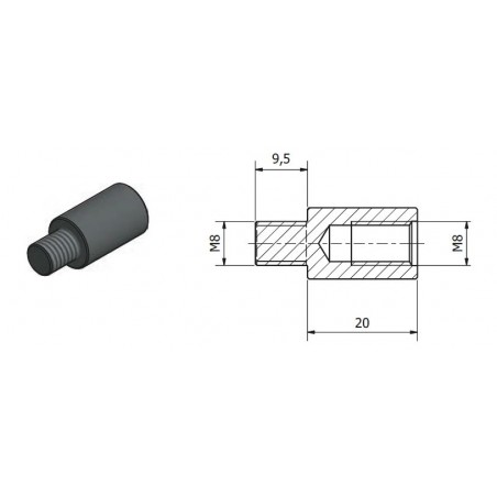 copy of Terminal de ojal para M6