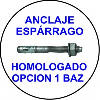 ANCLAJE ESPARRAGO HOMOLOGADO OPCION 1 BAZ